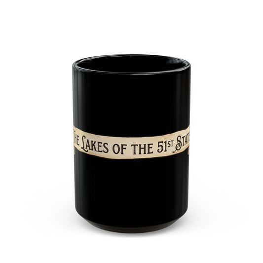 "51st State Great Lakes" Black Ceramic Mug — Graphic