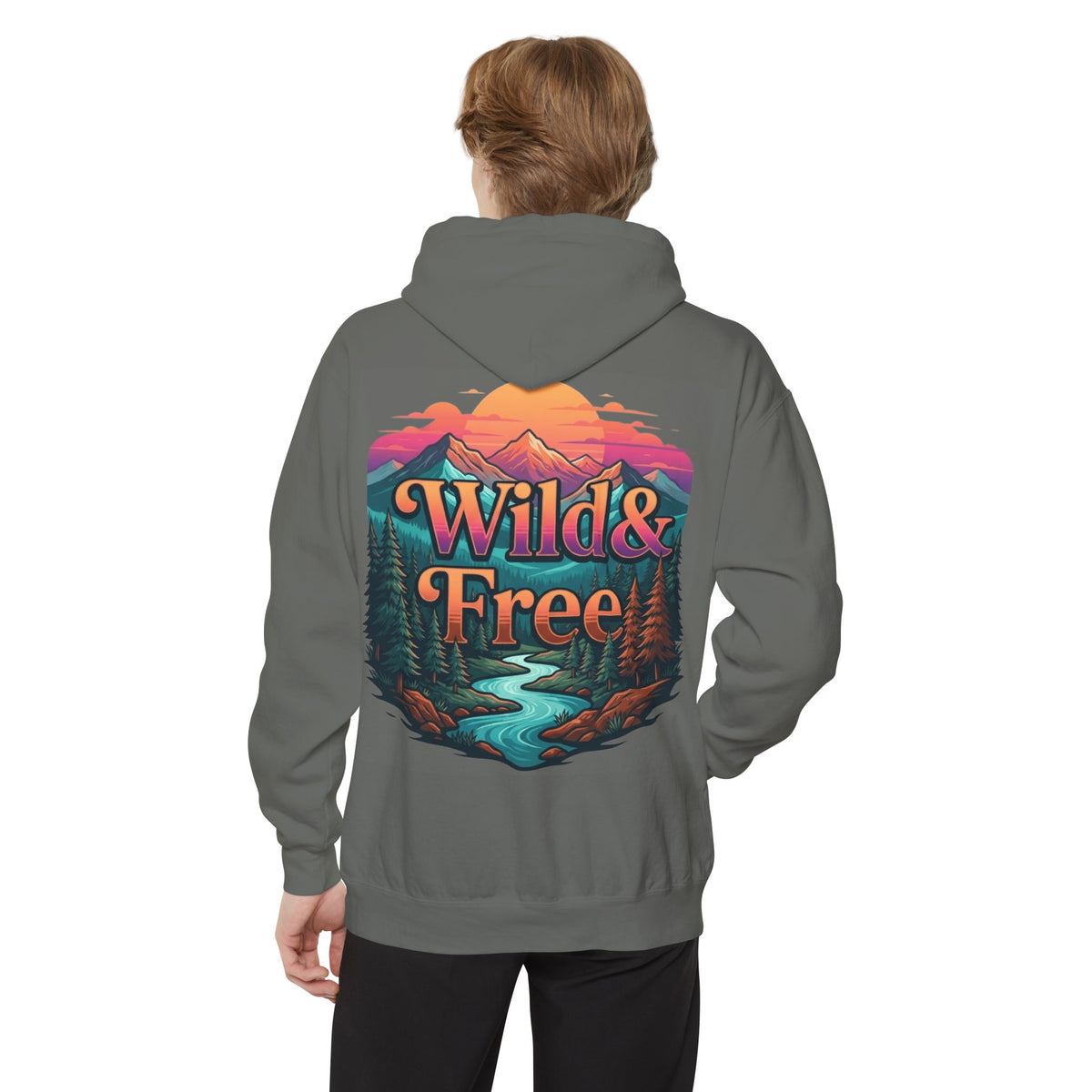 Color: Grey | Wild & Free Garment-Dyed Hoodie
