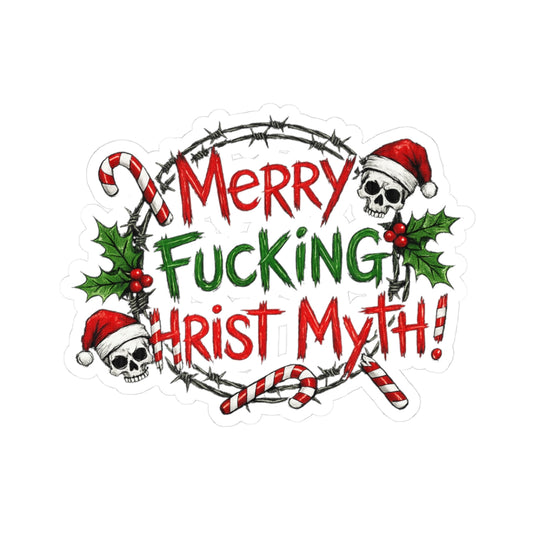 The Christ Myth Files | Kiss-Cut Sticker — AttitudeShirts