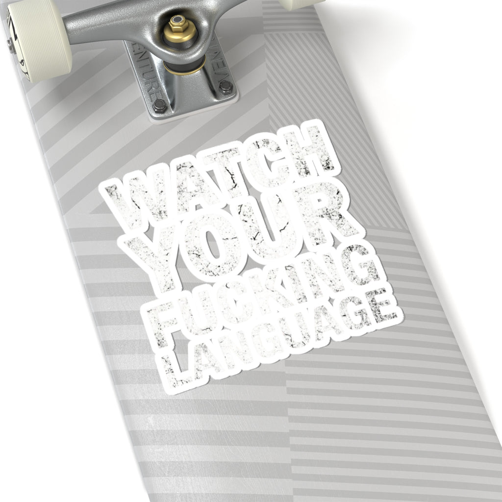 "Watch Your Language" Sticker — Main