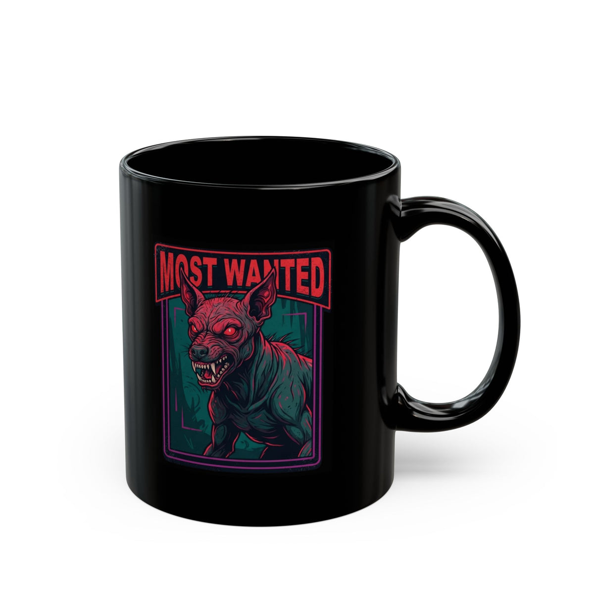 "Chupacabra (Puerto Rico-Latin America)" Black Ceramic Mug