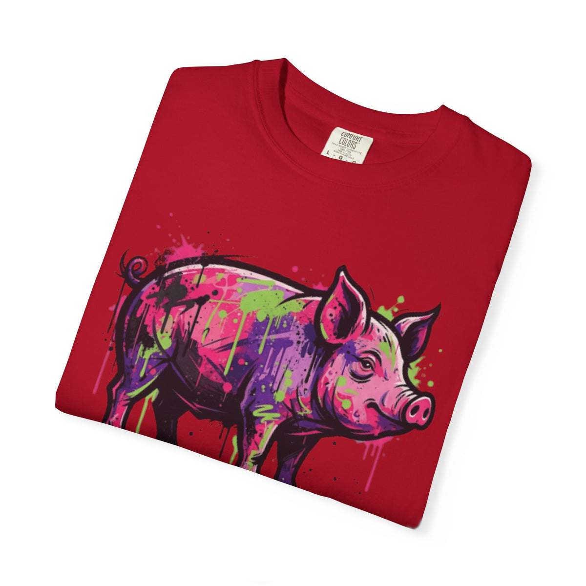 Barnyard Pig Unisex Garment-Dyed Tee