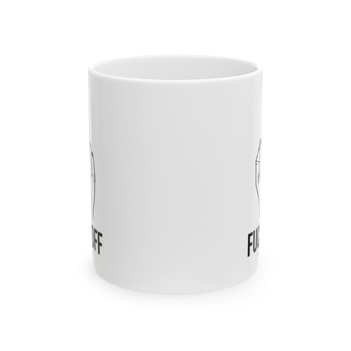"F@#% OFF" White Ceramic Mug