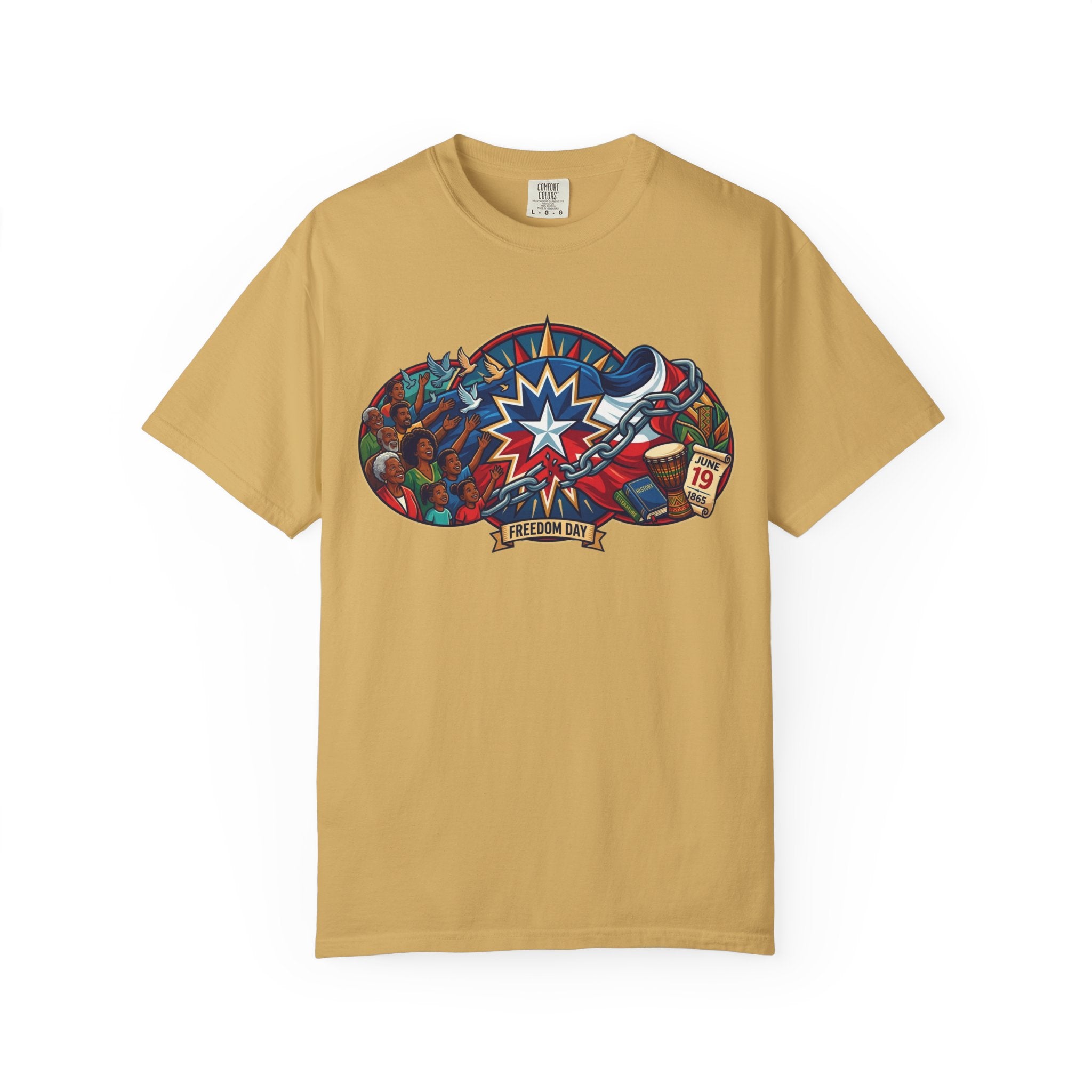 "Juneteenth" Unisex Garment-Dyed Tee
