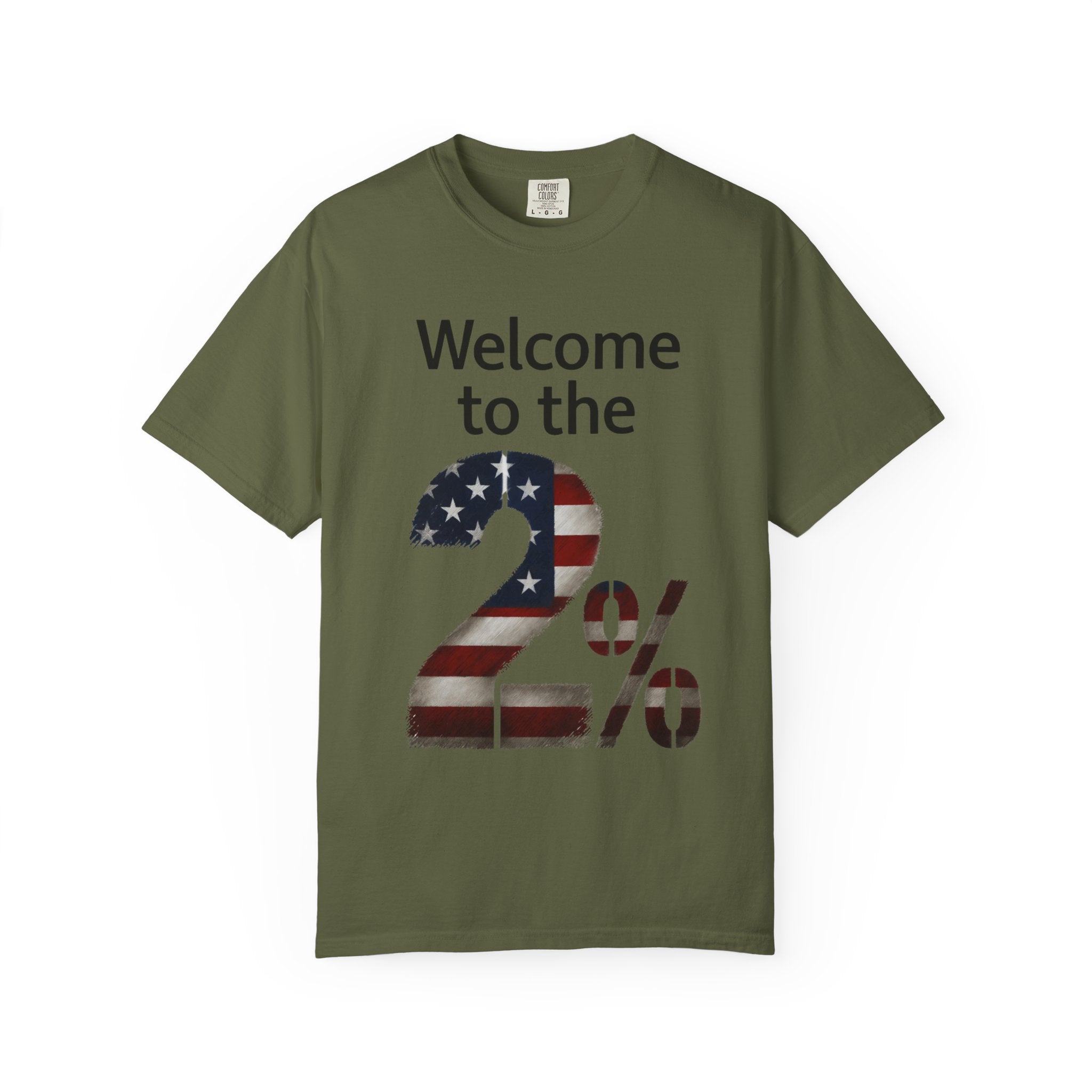 "Two Percent" Unisex Garment-Dyed T-shirt