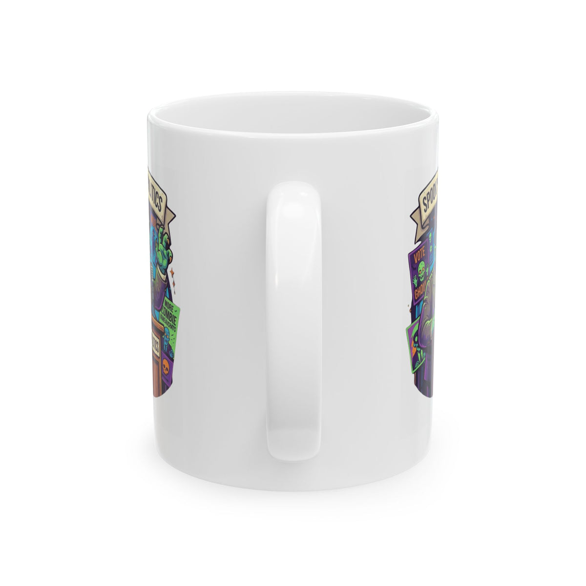 "Spooky-Fy Politics" White Ceramic Mug