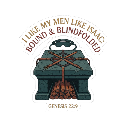 "Good Book Series Bound & Blindfolded" Sticker — Main