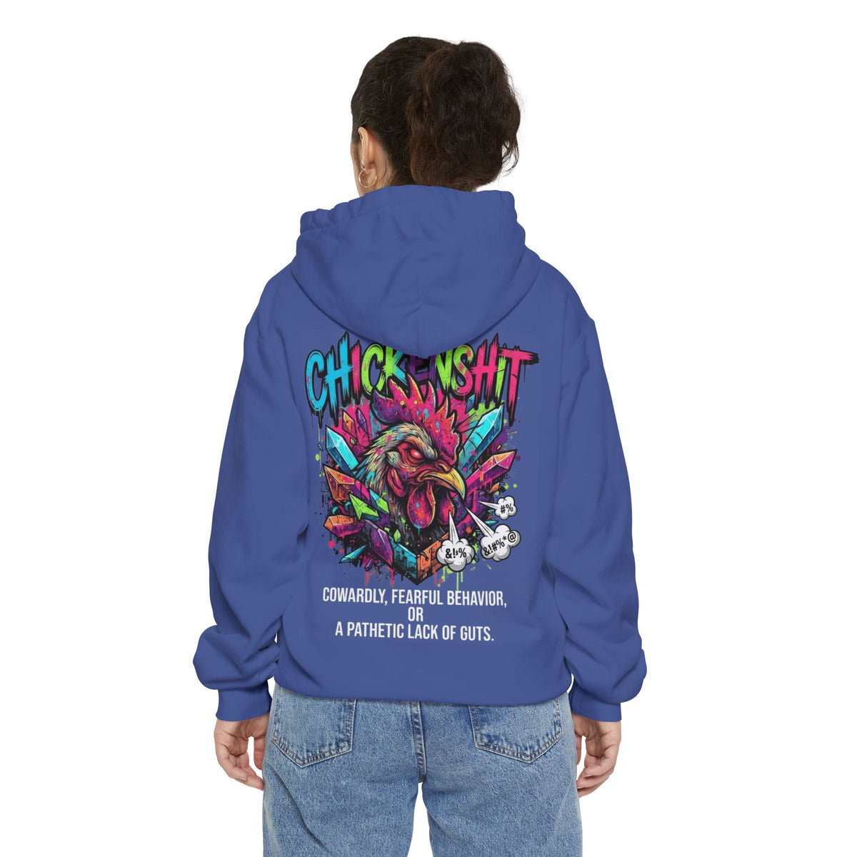 Color: Flo Blue | Chickenshit Garment-Dyed Hoodie