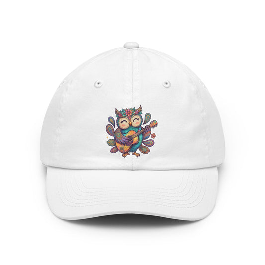 Color: White | Hippy Owl Dad Hat