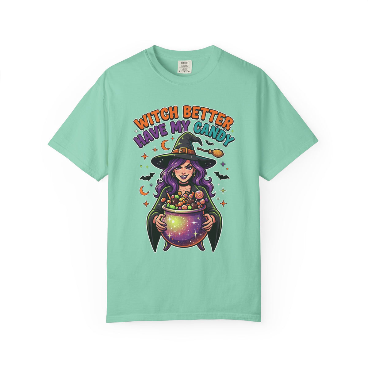 Color: Island Reef | Witch Better Have My Candy Unisex Garment-Dyed Tee