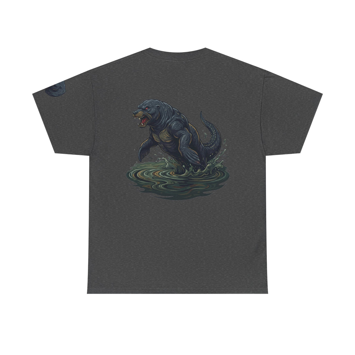 Color: Dark Heather | Bunyip (Australian Aboriginal Mythology) Premium Graphic Tee