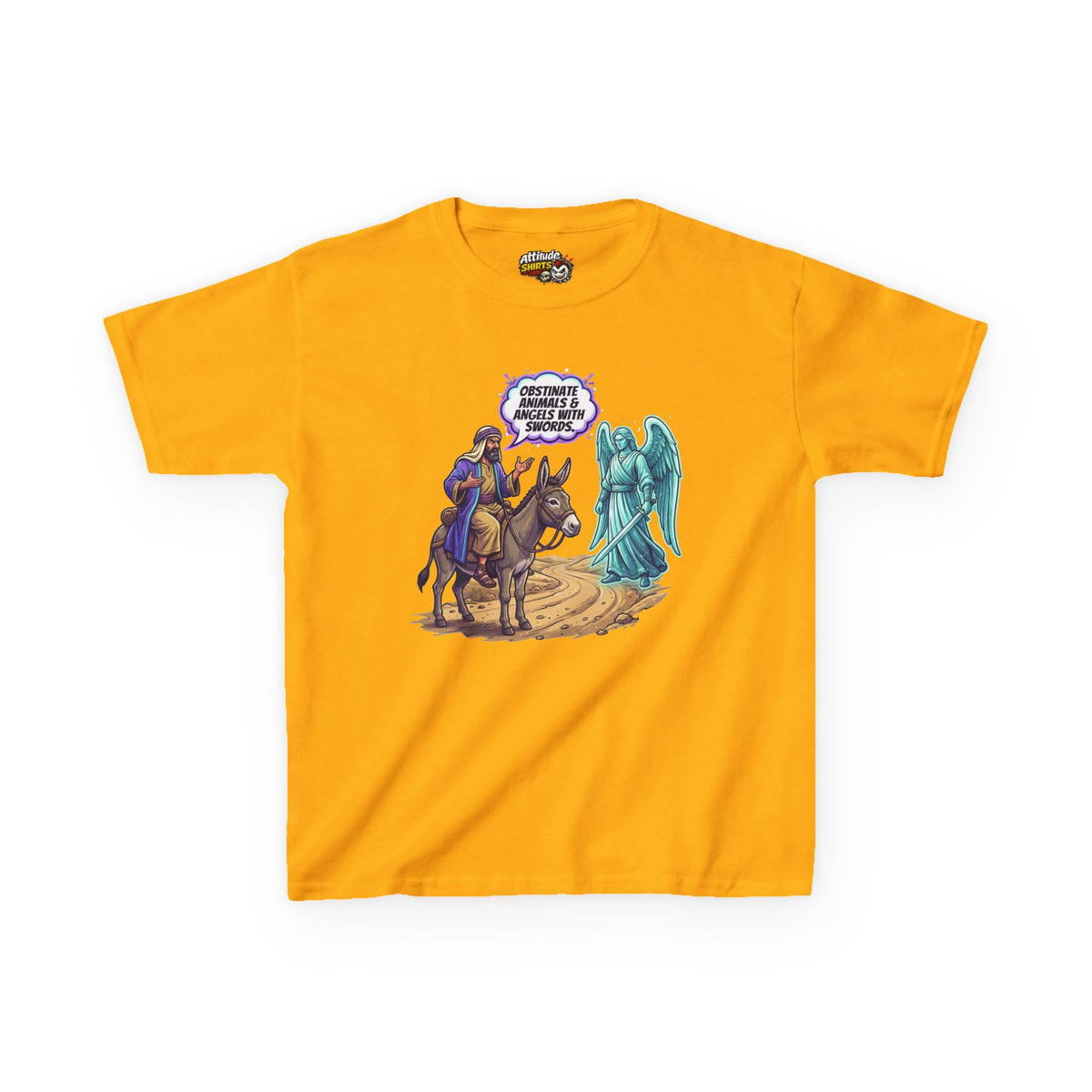 Good Book Series Obstinate Animals & Angels With Swords Kids Tee