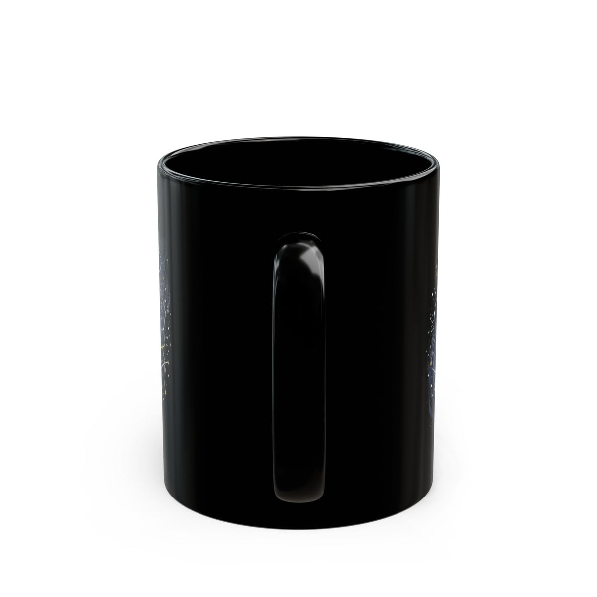 "Constellation Map (Dark Sky)" Black Ceramic Mug