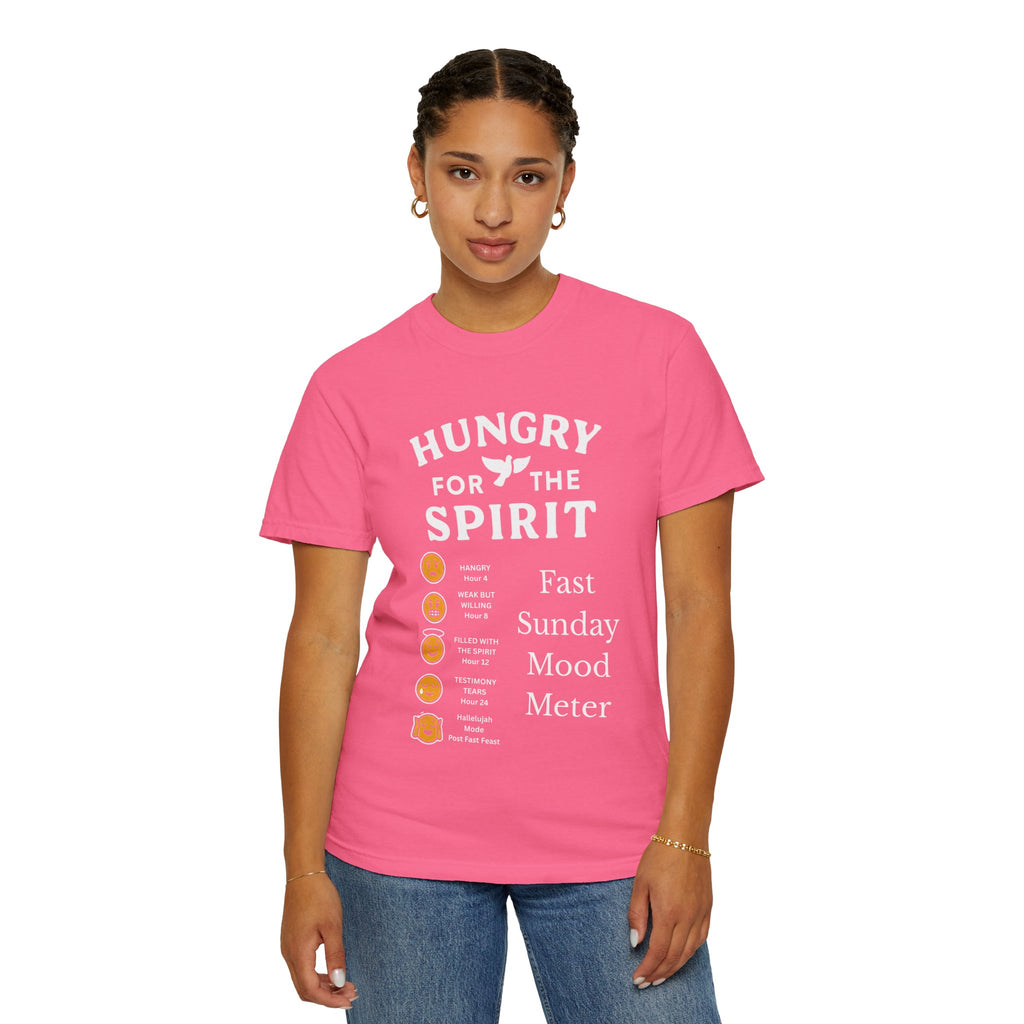 "Fast Sunday Mood Meter" Unisex Garment-Dyed T-shirt
