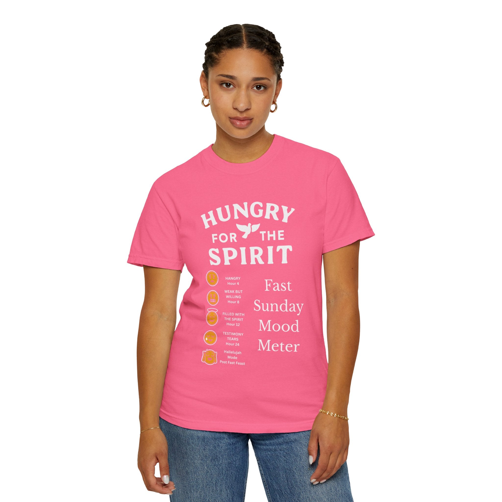"Fast Sunday Mood Meter" Unisex Garment-Dyed T-shirt