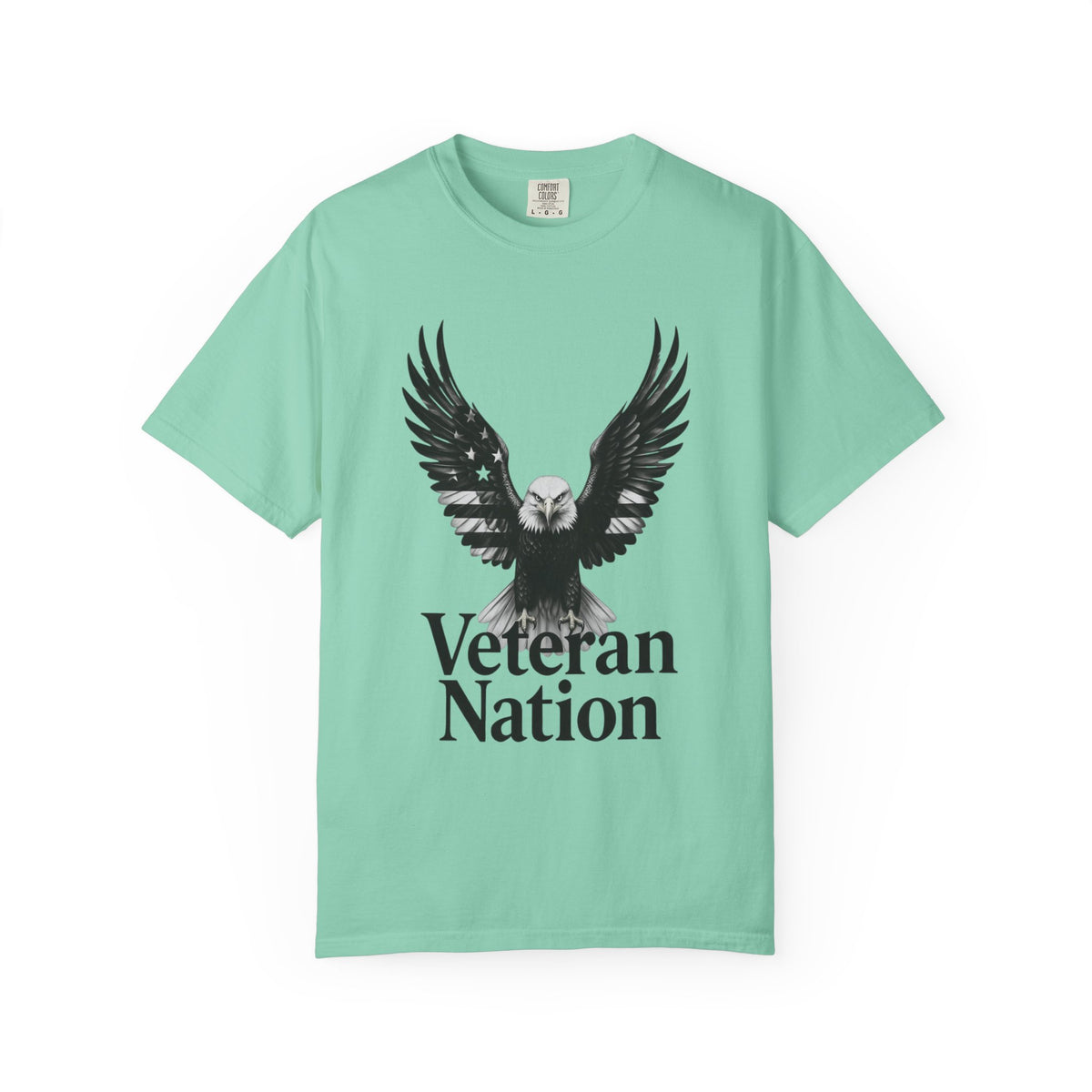 Color: Island Reef | Veteran Nation Unisex Garment-Dyed T-shirt