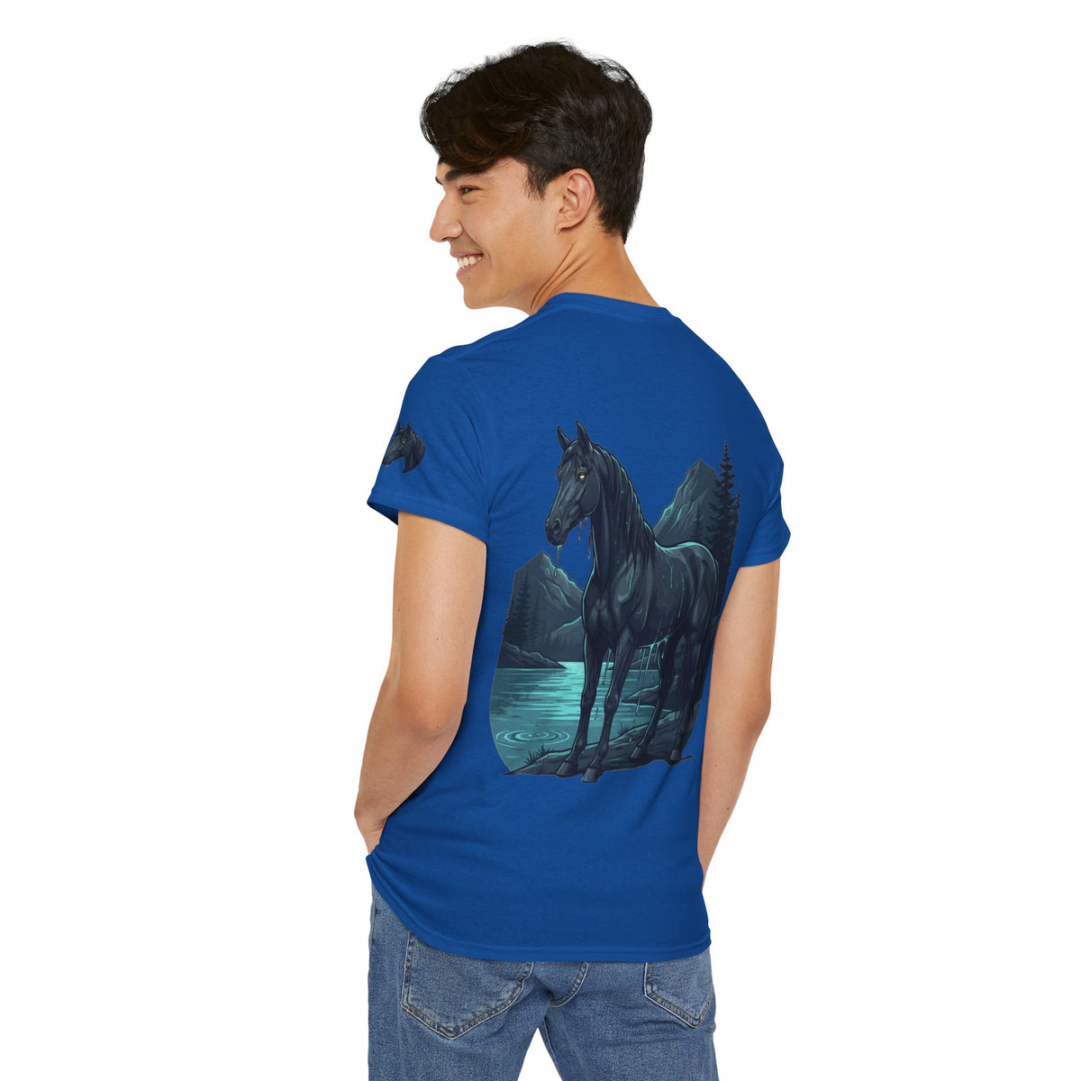 Color: Royal | Kelpie (Scottish Folklore) Premium Graphic Tee