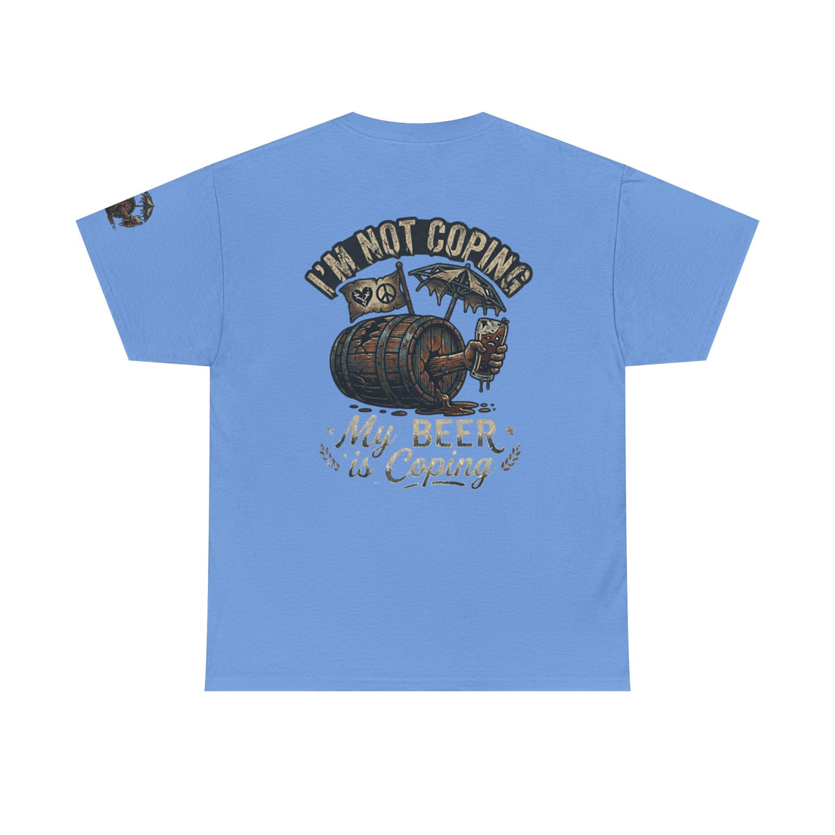 Color: Carolina Blue | Beer is Coping Premium Graphic Tee