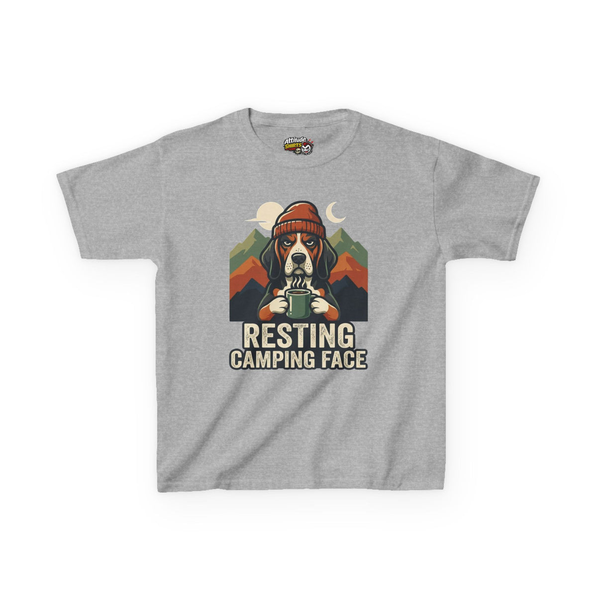 "Resting Camping Face" Kids Tee