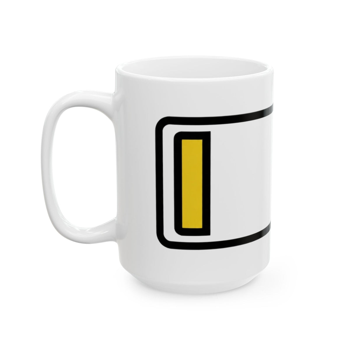"Low Power Mode" White Ceramic Mug — Graphic