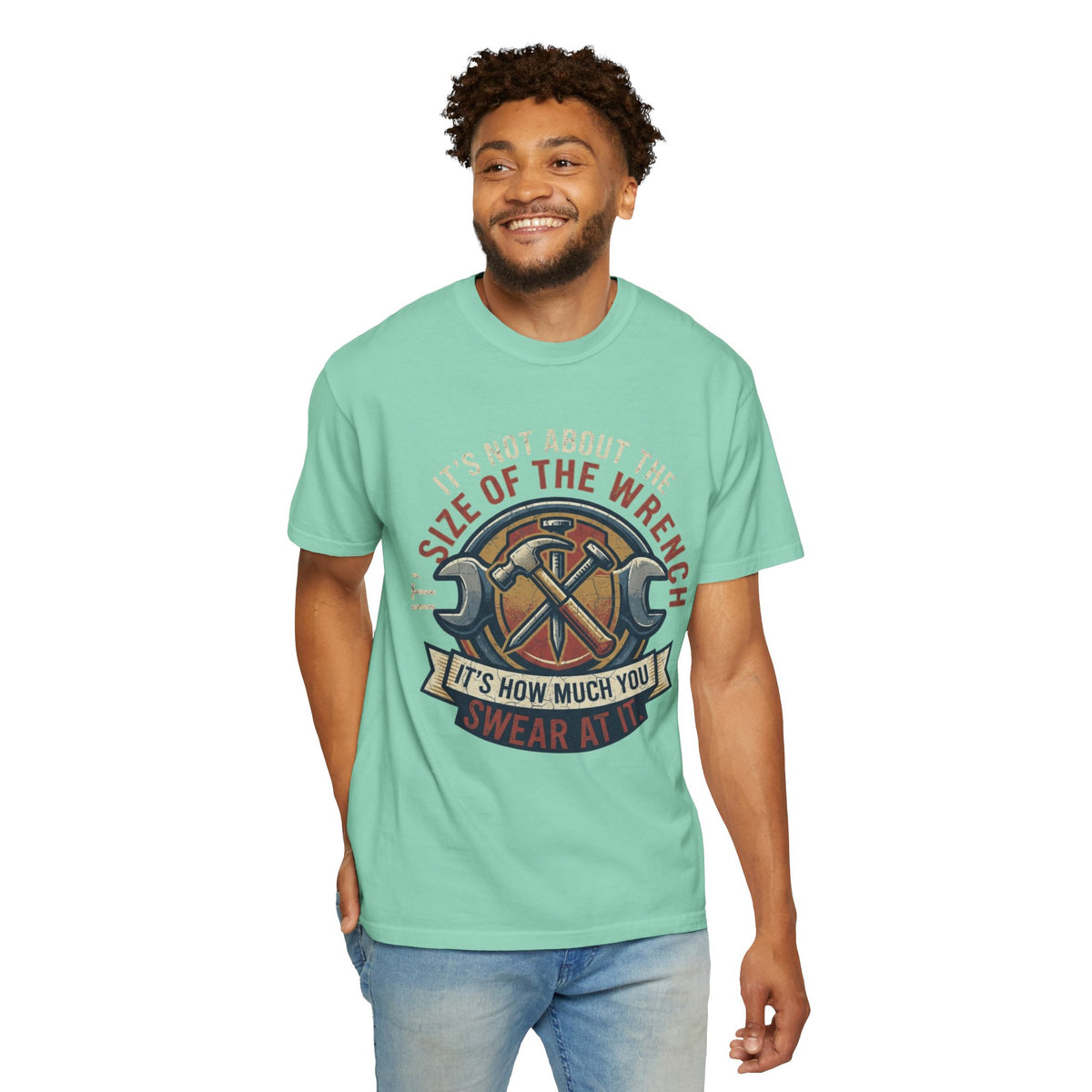 Color: Island Reef | Size Matters Unisex Garment-Dyed Tee
