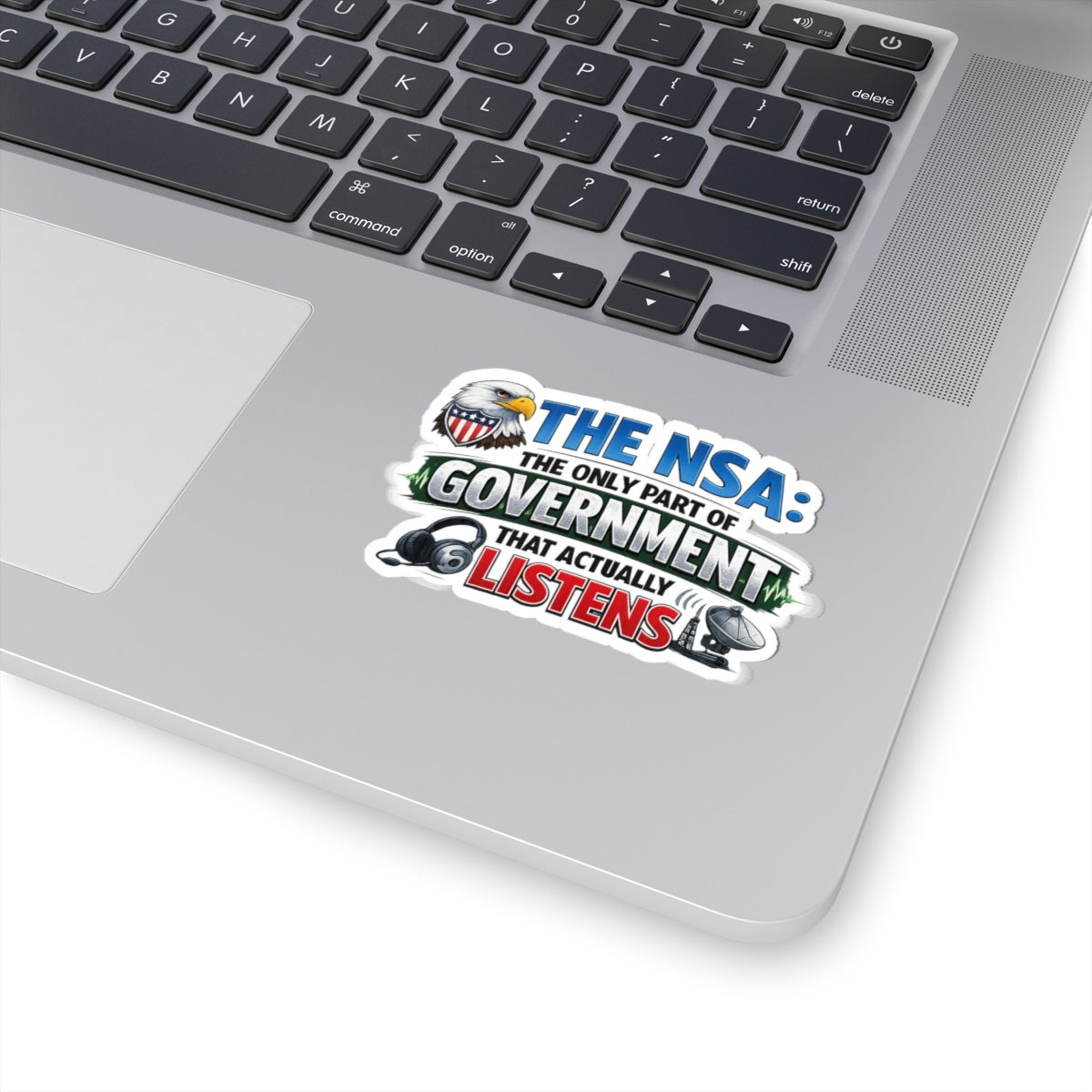 They're Always Listening - Classic | Kiss-Cut Sticker — AttitudeShirts