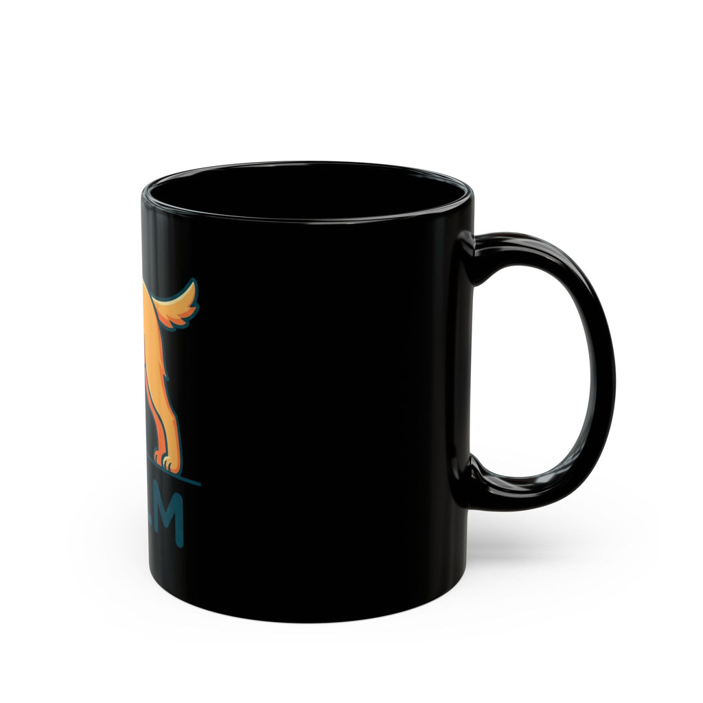 "Dog CALM" Black Ceramic Mug