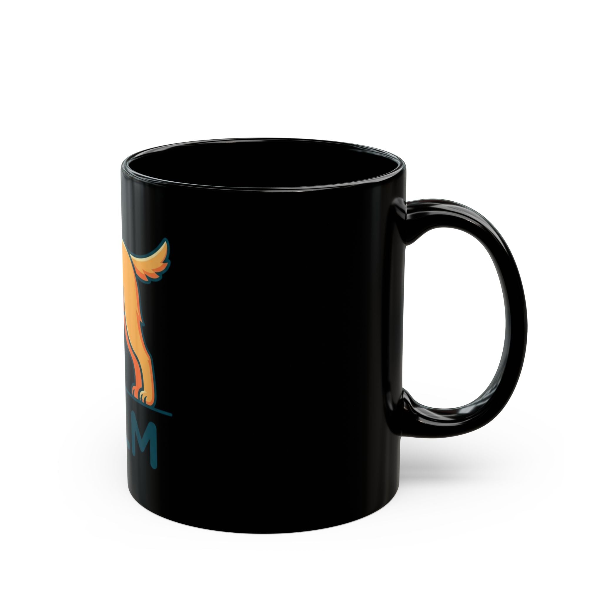 "Dog CALM" Black Ceramic Mug