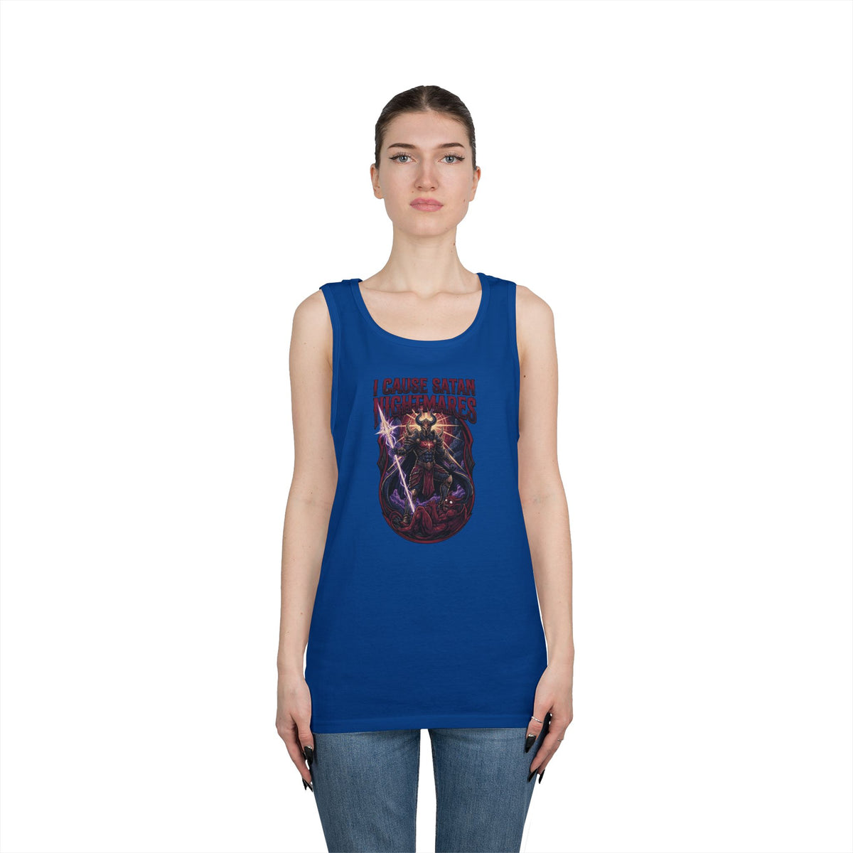 Color: Royal | I Cause Satan Nightmares Tank Top