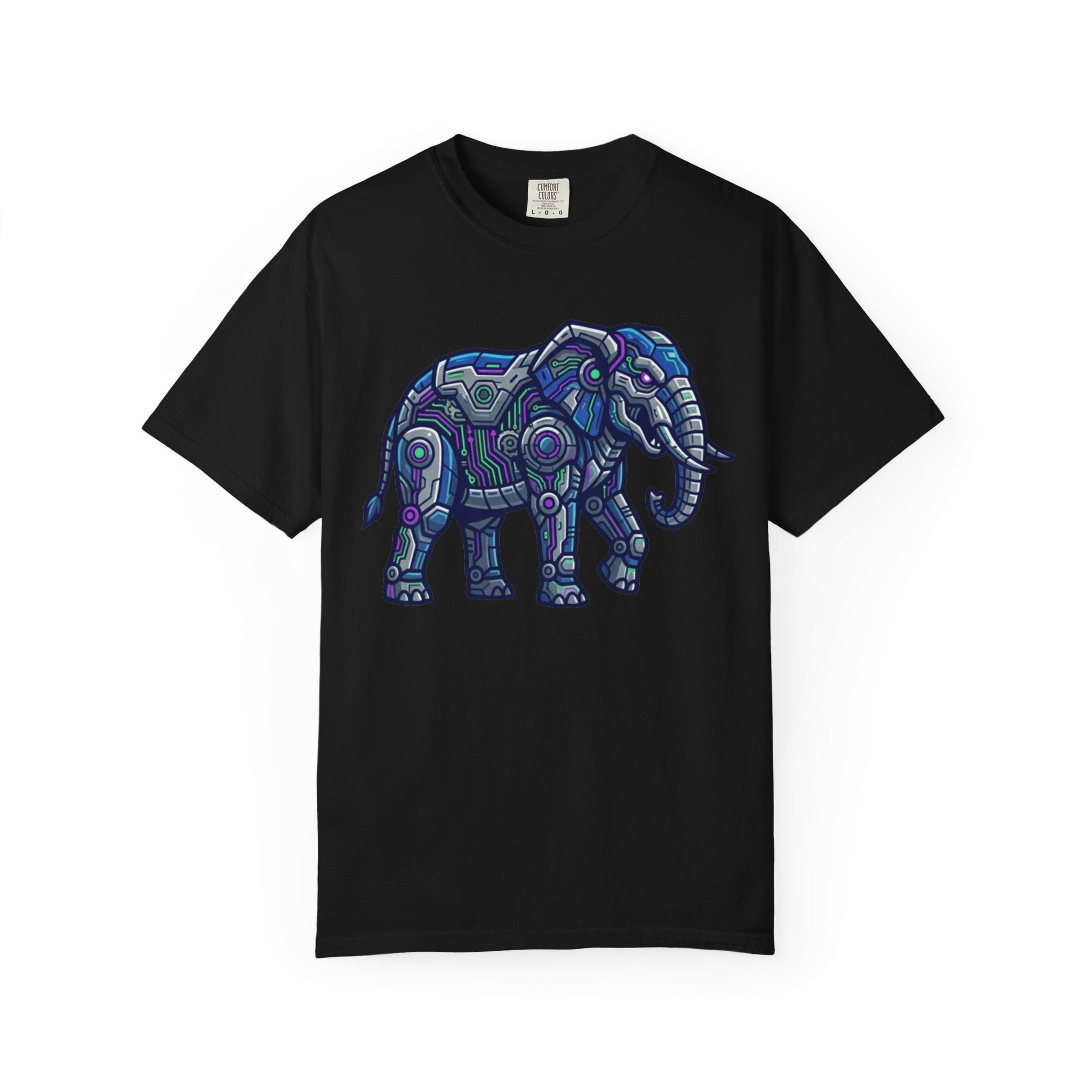 "Cyber Elephant" Unisex Garment-Dyed Tee
