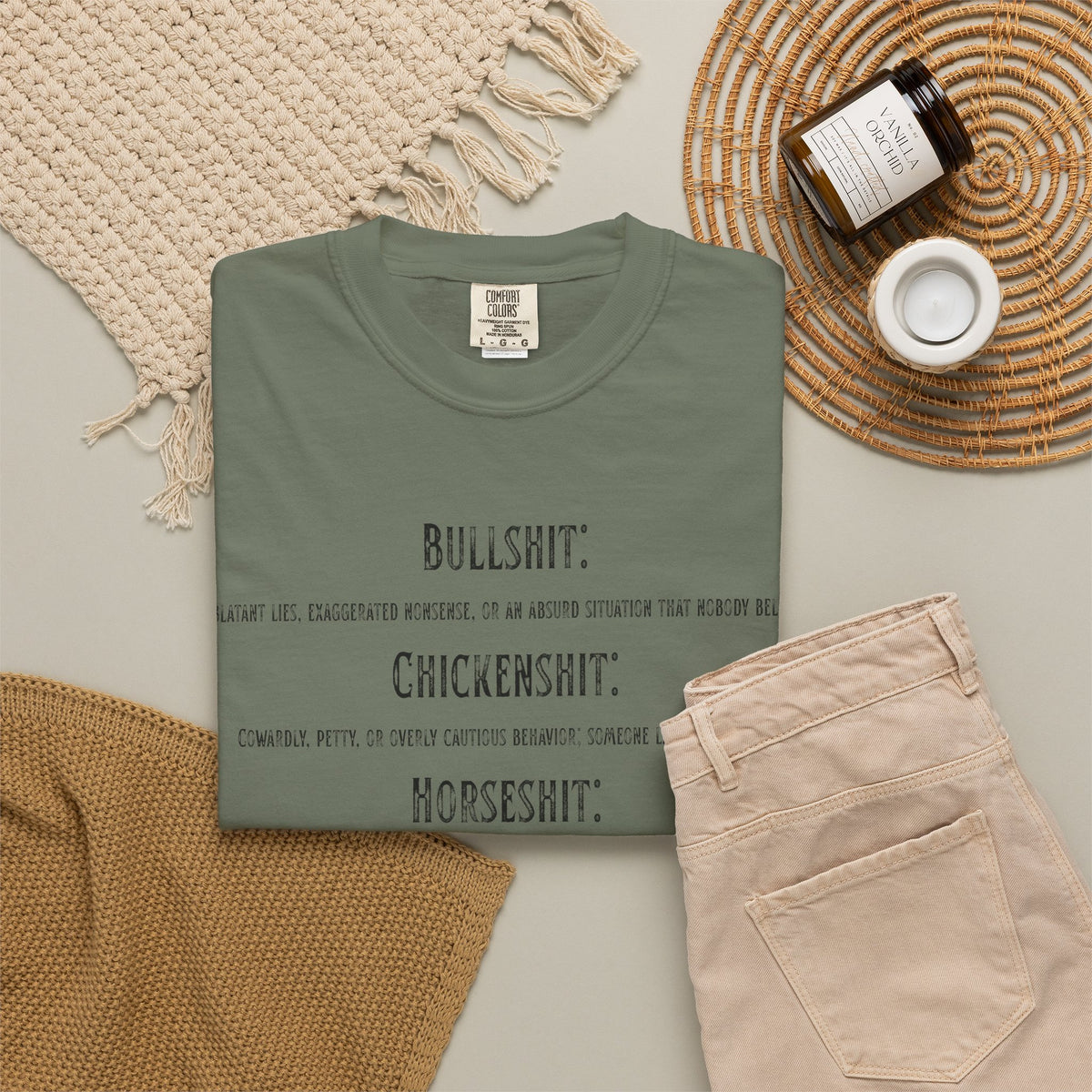 "Types of Shit" Unisex Garment-Dyed Tee