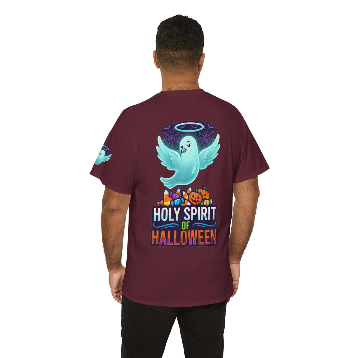 Color: Maroon | Holy Spirit of Halloween Premium Graphic Tee