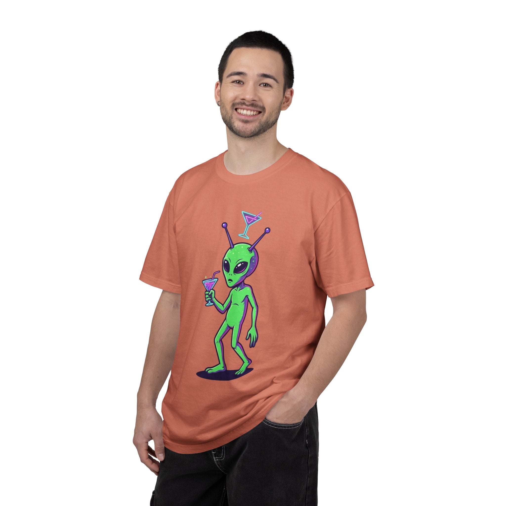 "Drunk Alien" Unisex Garment-Dyed Tee