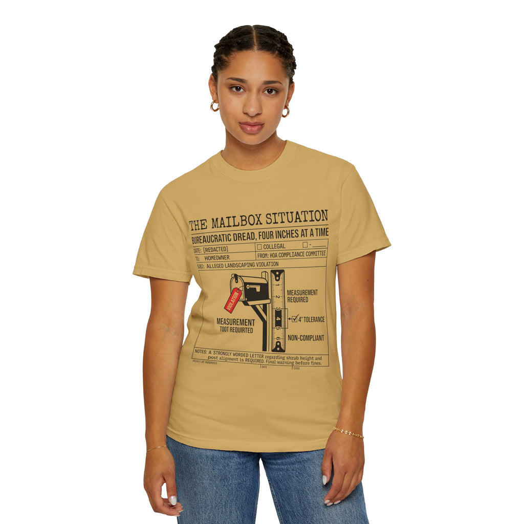 "Mailbox Situation" Unisex Garment-Dyed Tee