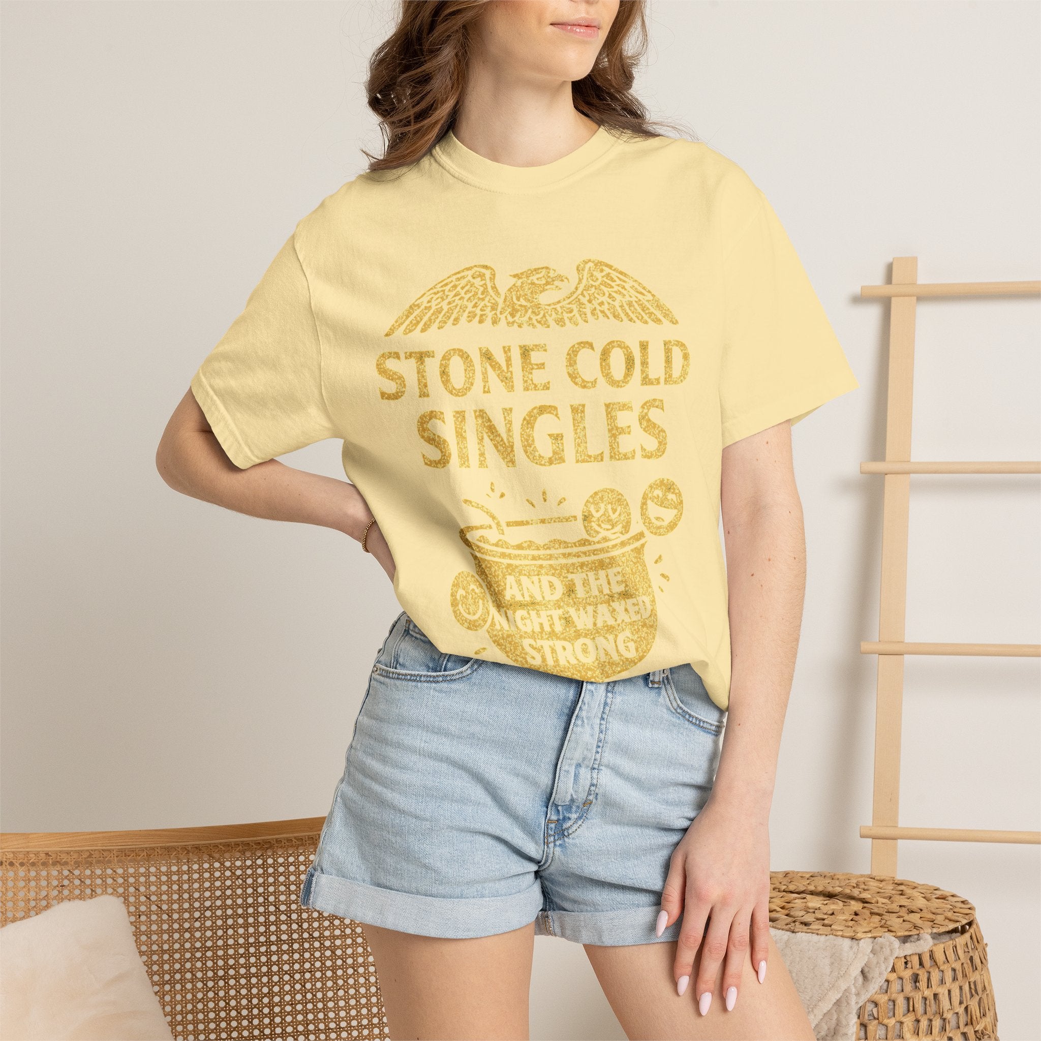 "Stone Cold Singles" Unisex Garment-Dyed T-shirt
