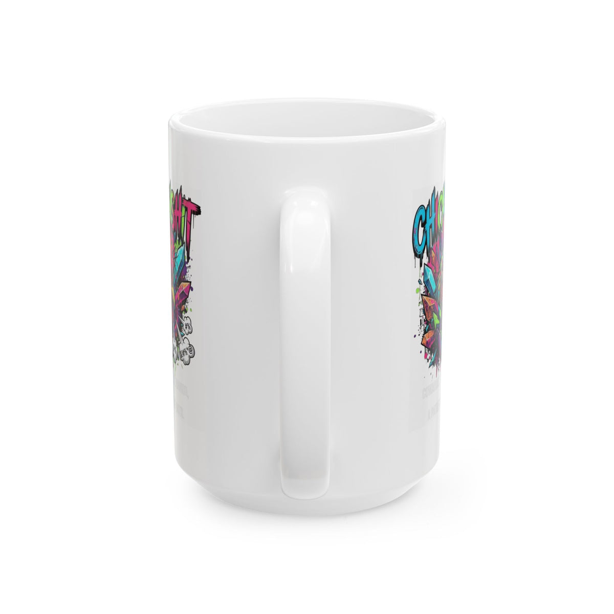 "Chickenshit" White Ceramic Mug