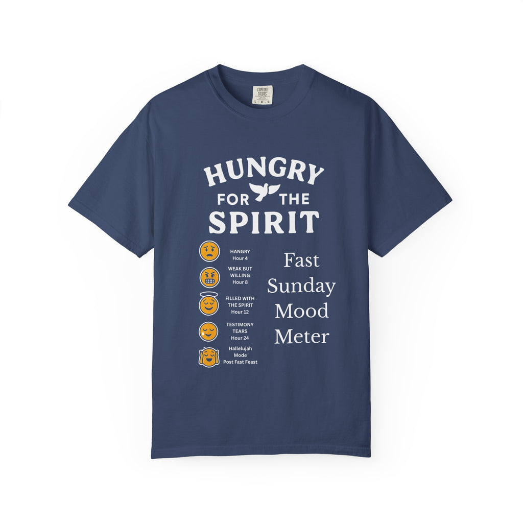 "Fast Sunday Mood Meter" Unisex Garment-Dyed T-shirt