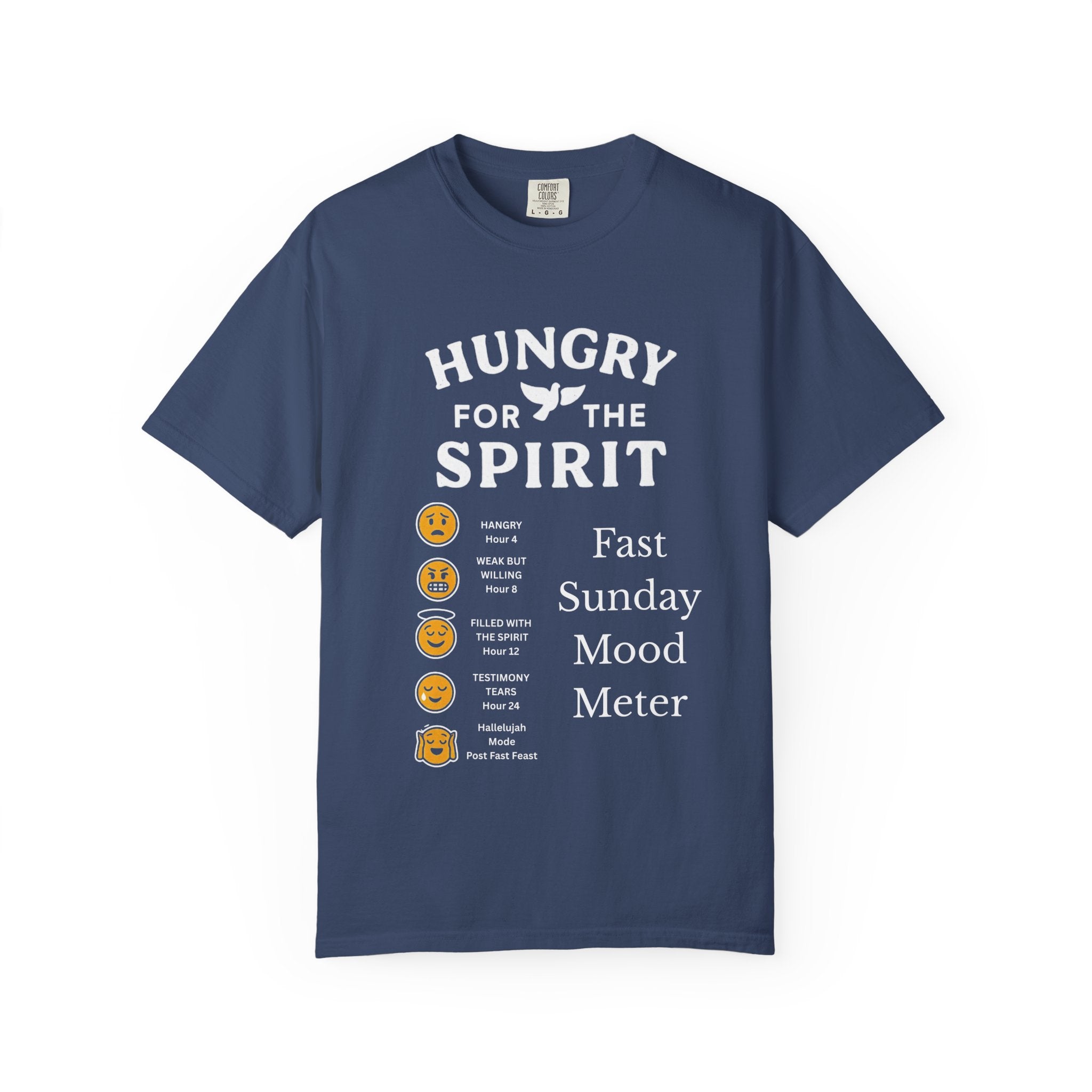 "Fast Sunday Mood Meter" Unisex Garment-Dyed T-shirt
