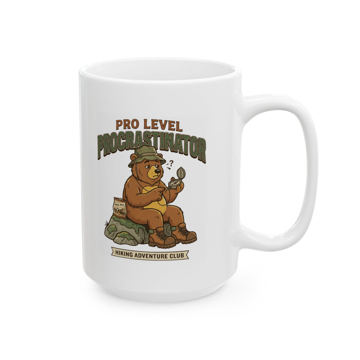 "Pro Level Procrastinator" White Ceramic Mug