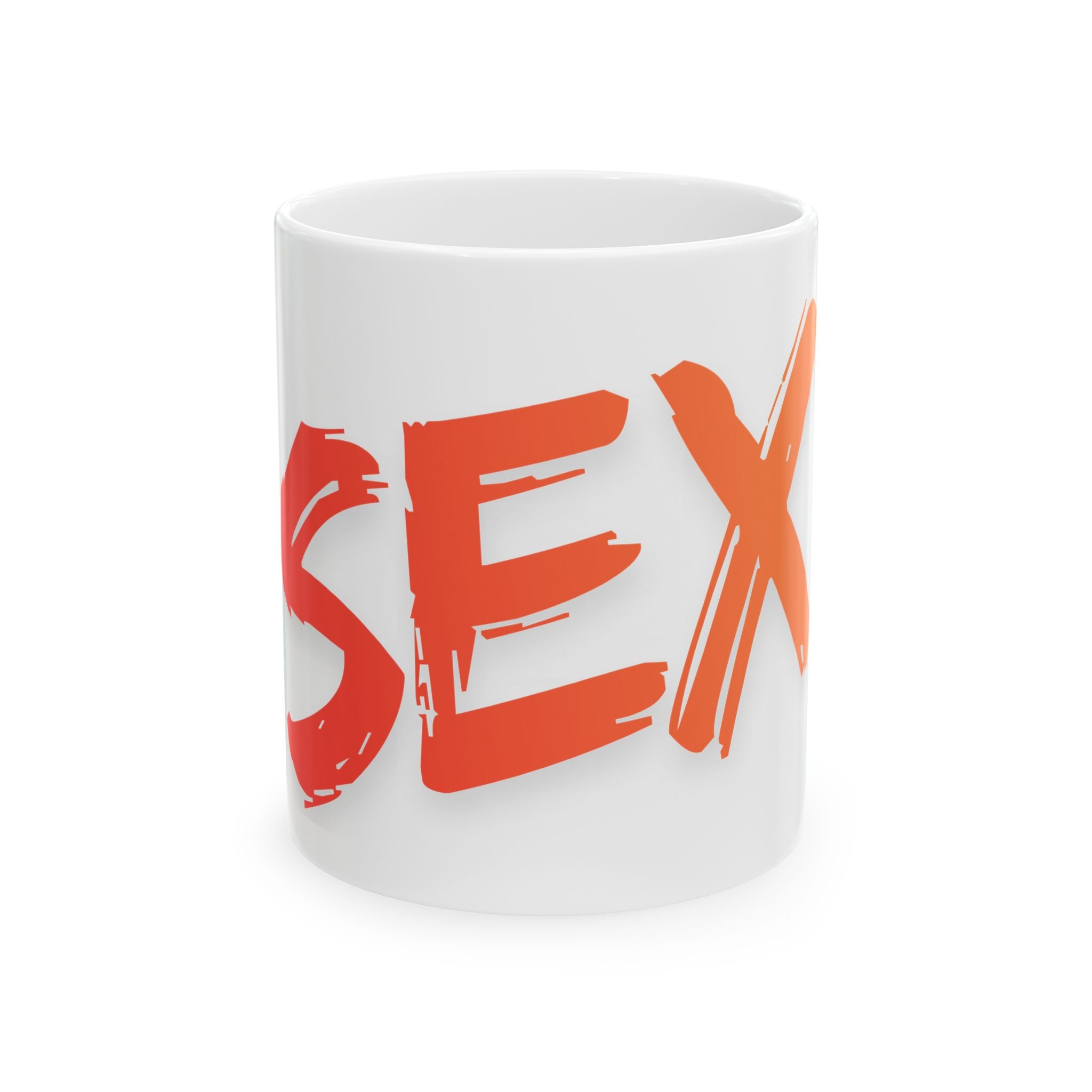 "Built for Sex" White Ceramic Mug — Graphic