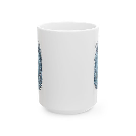 "Wendigo (Algonquian Folklore)" White Ceramic Mug