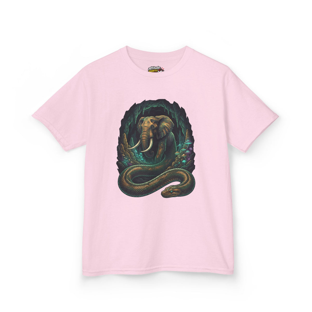 Color: Light Pink | Grootslang (South African Mythology) Kids Tee
