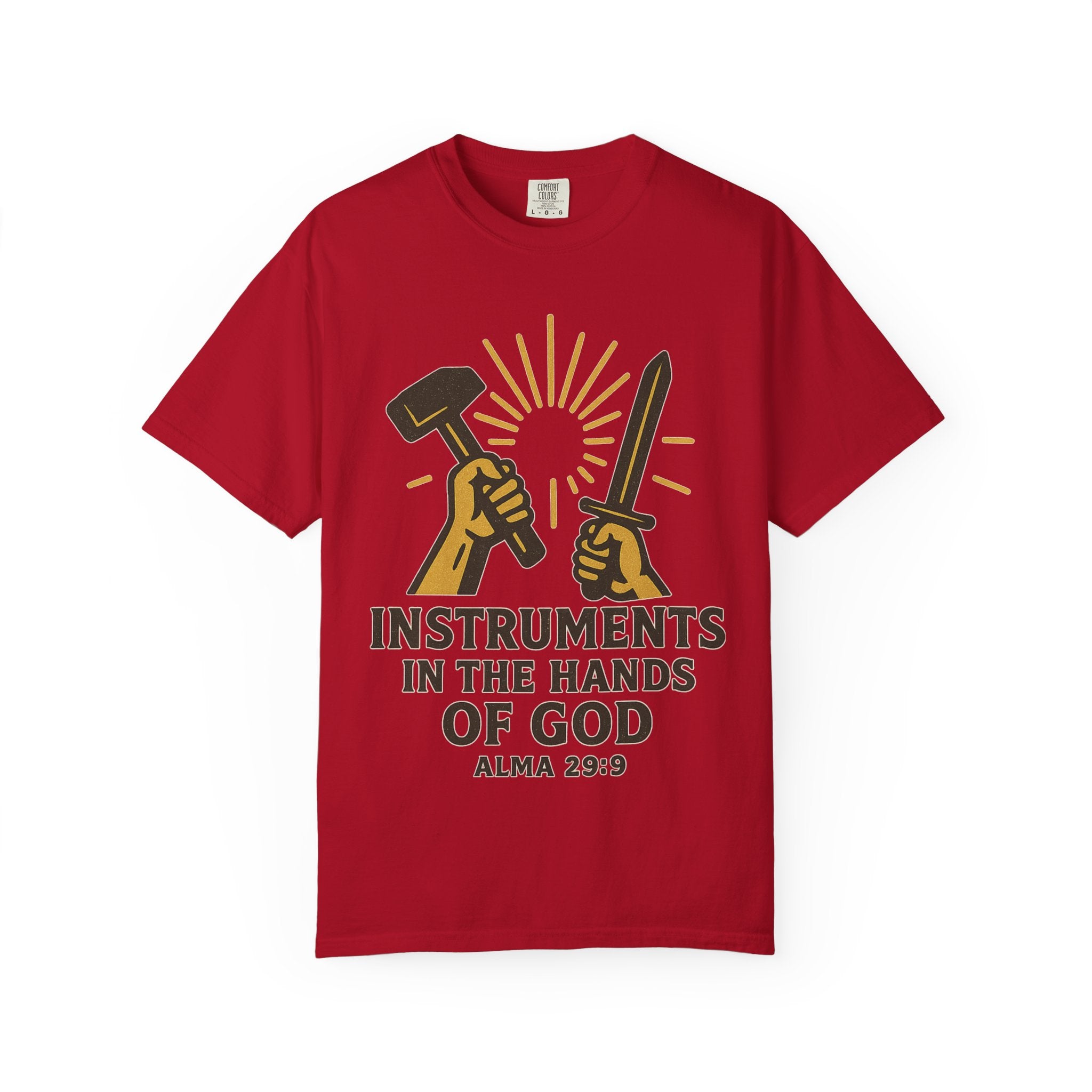 "Instruments in the Hands of God" Unisex Garment-Dyed T-shirt