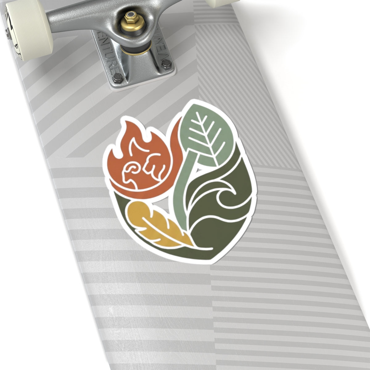 "Four Elements- Fire, Earth, Air, Water" Sticker
