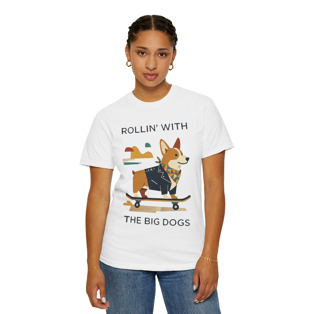 "With the Big Dogs" Unisex Garment-Dyed Tee