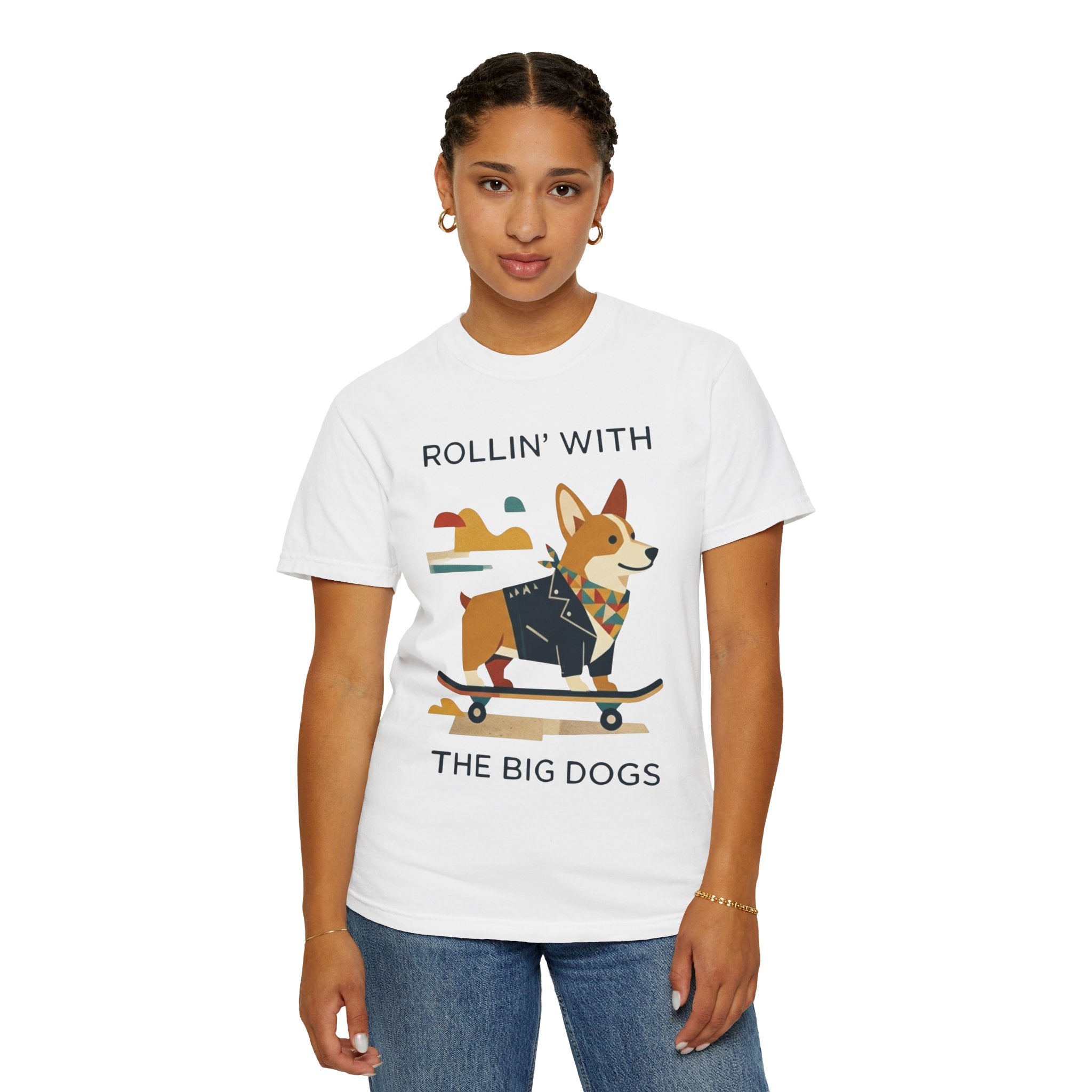 "With the Big Dogs" Unisex Garment-Dyed Tee