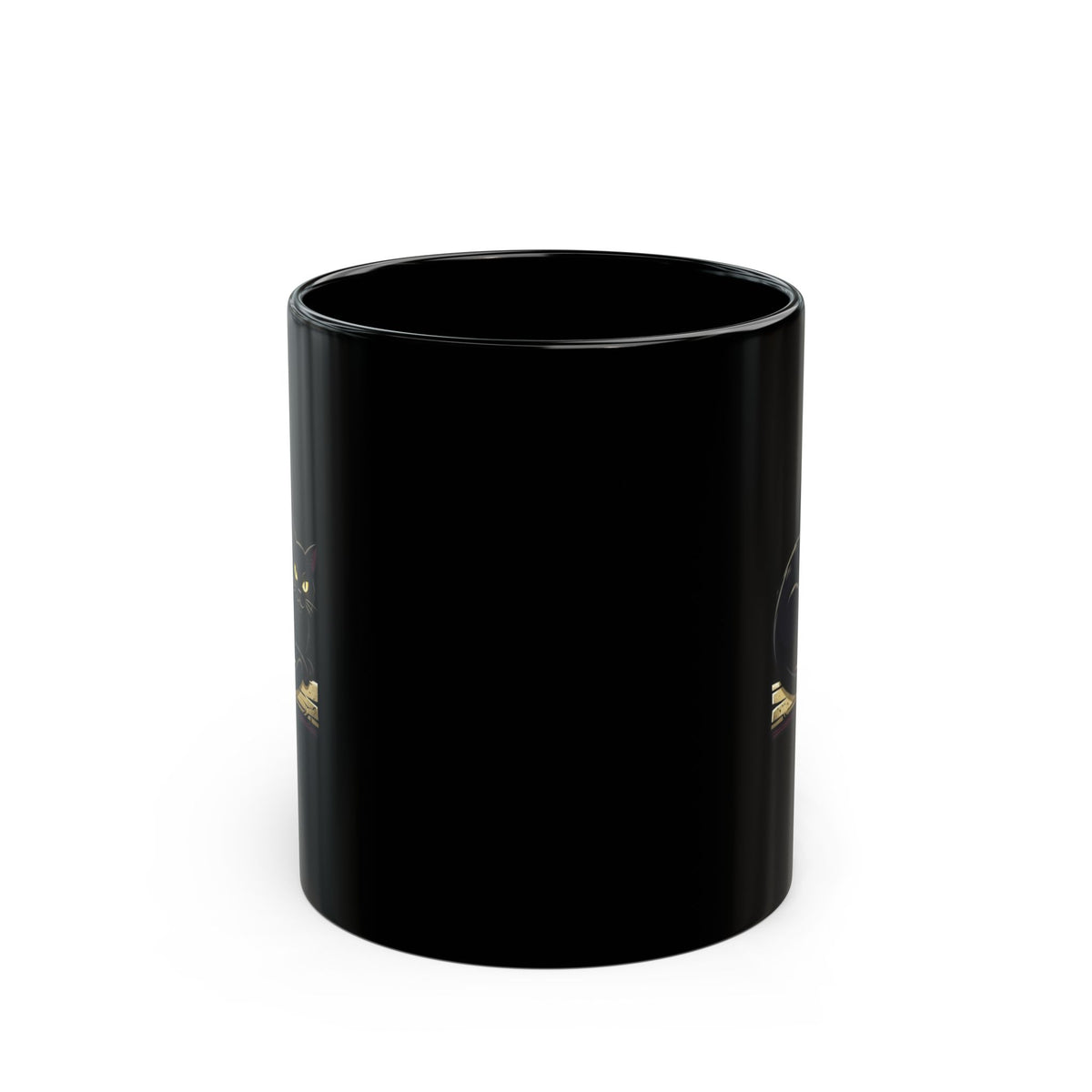"Unholy and Unbothered" Black Ceramic Mug