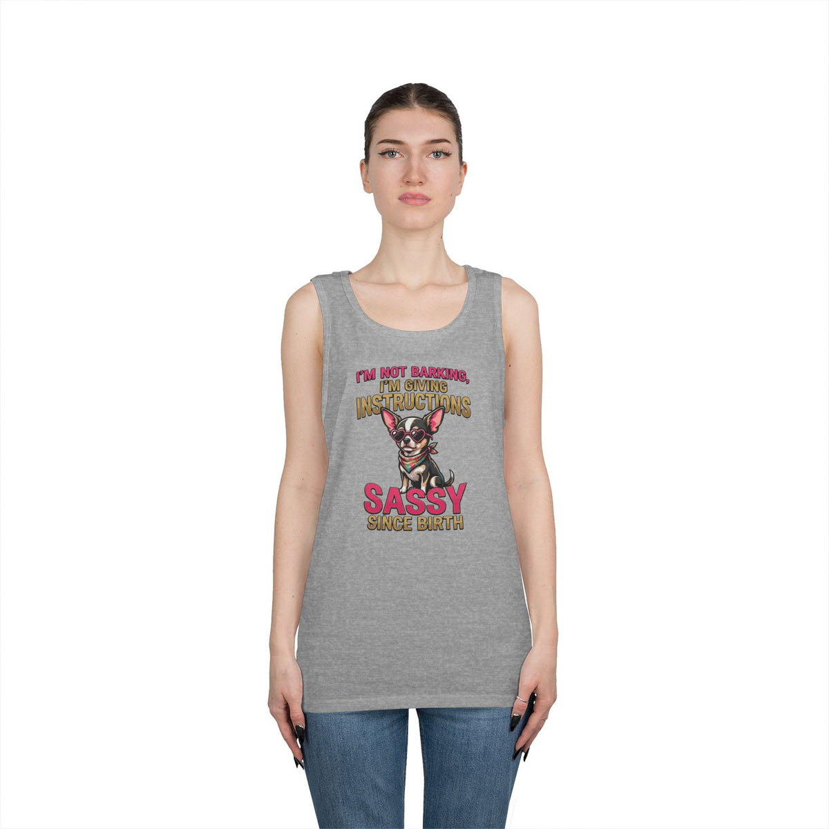 Color: Sport Grey | Sassy Since Birth Tank Top
