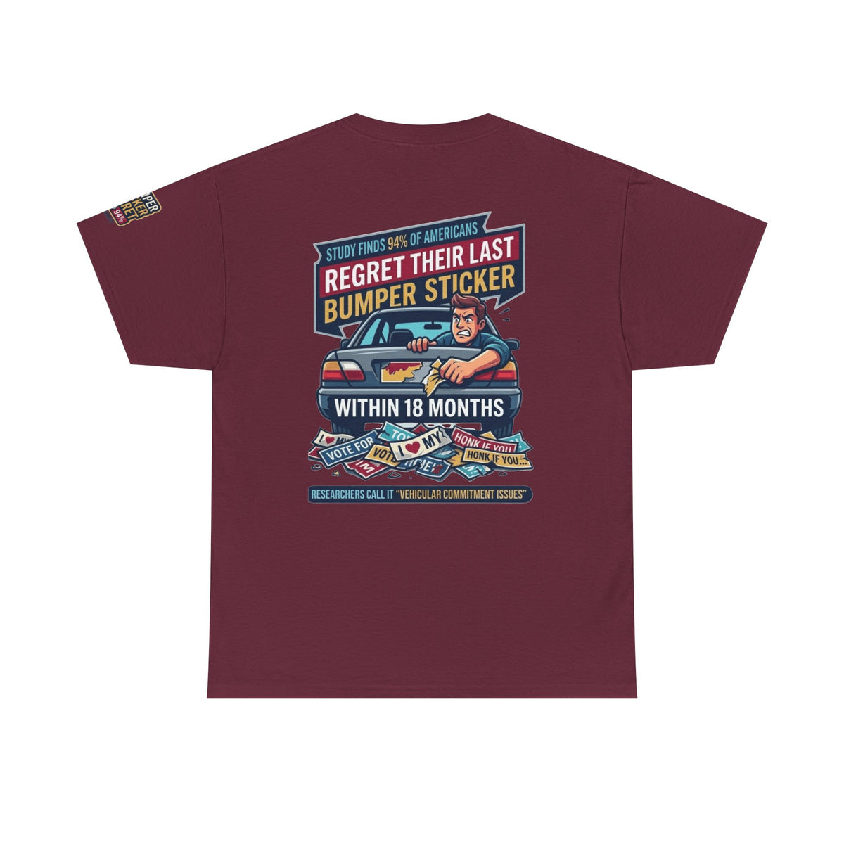 "Bumper Sticker Regret" Premium Graphic Tee