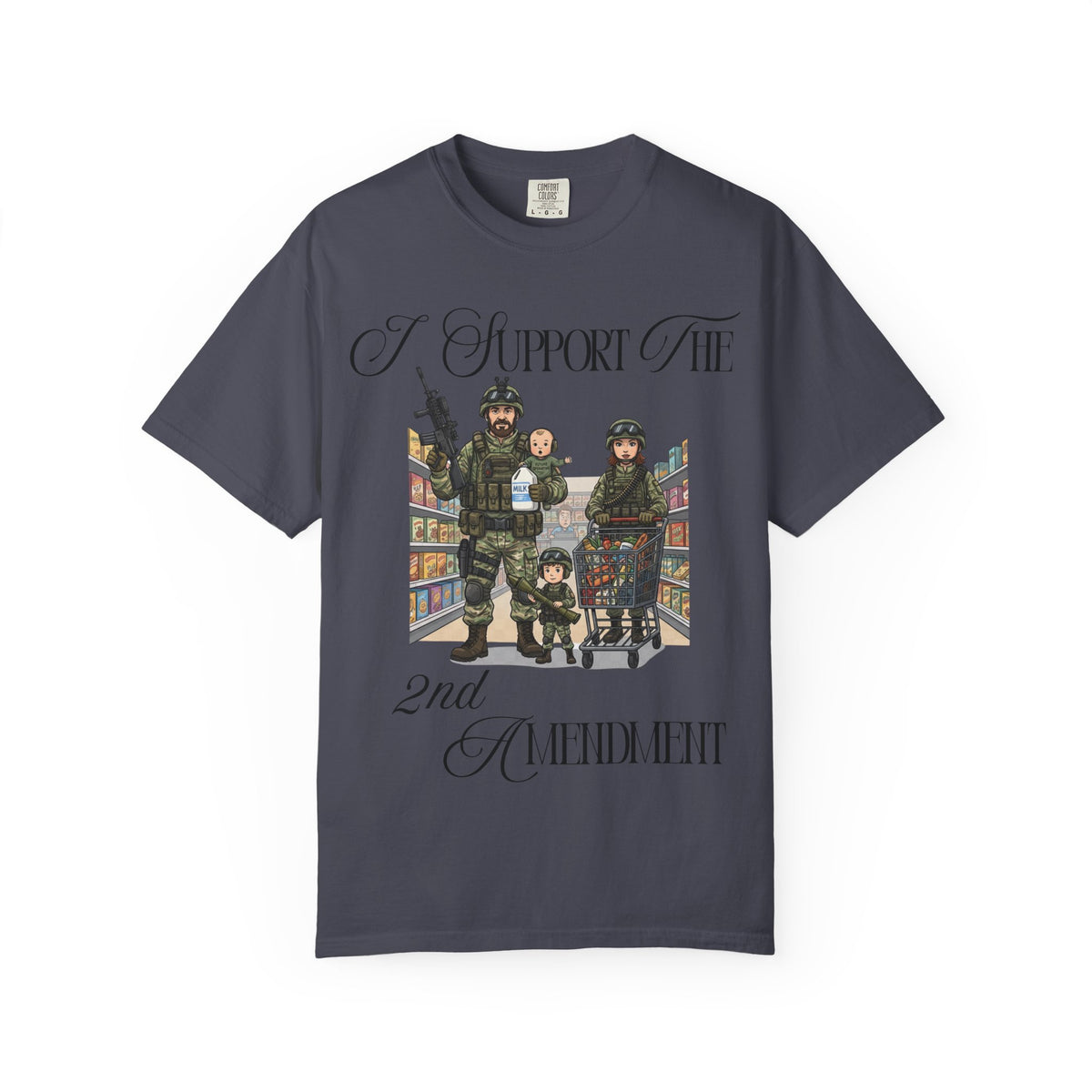 Color: Navy | Tactical Grocery Run Unisex Garment-Dyed T-shirt